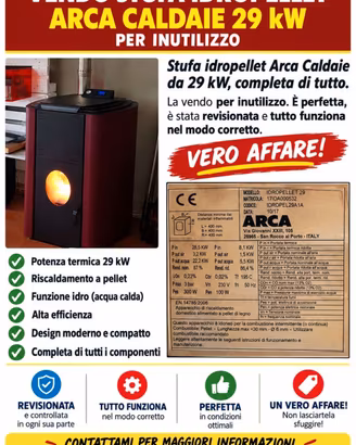 Stufa idropellet Arca 29kw perfetta! 