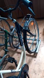 bici beige nera donna