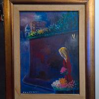 ELIANO FANTUZZI 1909/1987 Grande Olio su Tela 