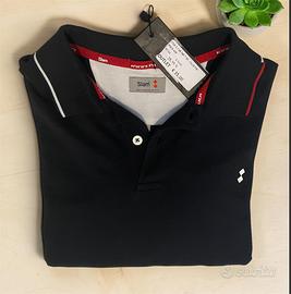 Polo Slam uomo blu navy manica lunga tagliaS nuova