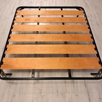 Rete matrimoniale a doghe in legno