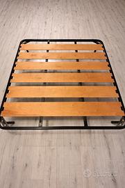 Rete matrimoniale a doghe in legno