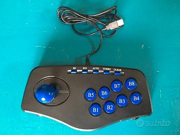 Joystick arcade stick 8 + 2 tasti USB per PC