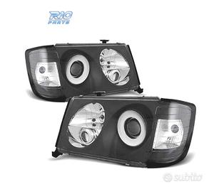 FARI MERCEDES CLASSE E W124 85-93 FONDO NERO