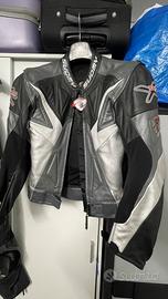 Tuta da moto divisibile in pelle