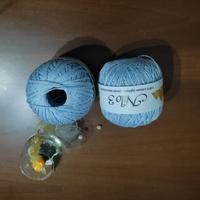 gomitoli di cotone della Stafil celeste 