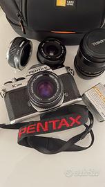 Pentax K1000 con 3 obiettivi!