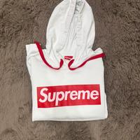 Felpa bianca Supreme made in italy taglia S