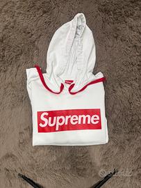Felpa bianca Supreme made in italy taglia S