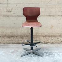 Sgabello Industriale Design Vintage, ferro, legno