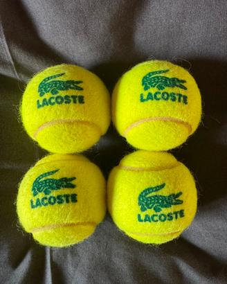 4 palline tennis lacoste