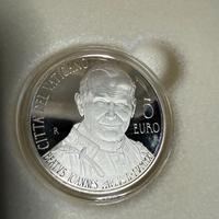 Beatificazione Giovanni Paolo II 5€ Argento RARA