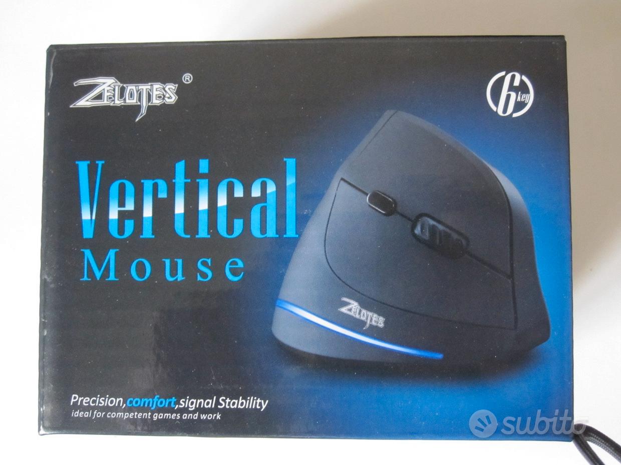 Mouse Verticale Wireless, Mouse Ergonomico Silenzioso, per Il Tunnel  Carpale, 3