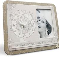 Porta foto con orologio