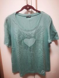 Maglietta donna con paillettes Fiorella Rubino