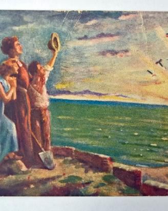 Cartolina epoca fascista anni '20 FIUME ITALIANA