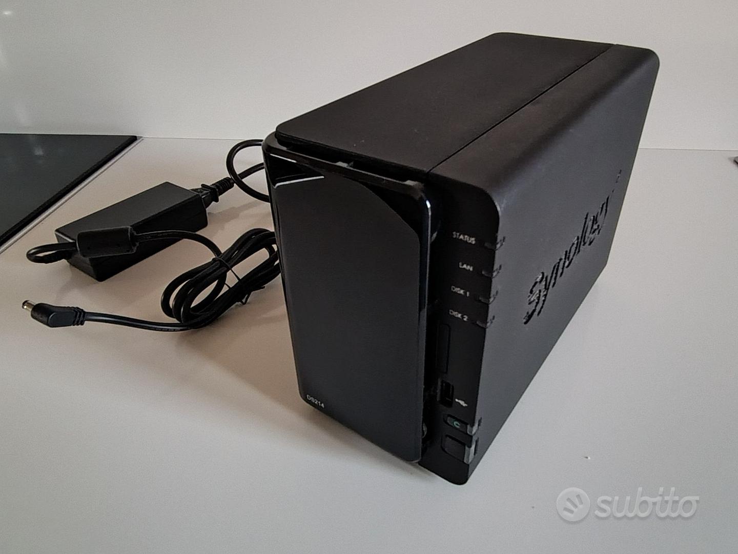 Synology DS214 NAS 2 Baies Avec Disques 2 X 2To (4To) – Bon état – Serveur De Stockage