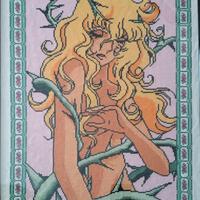 Quadro punto croce Lady Oscar