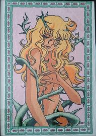 Quadro punto croce Lady Oscar