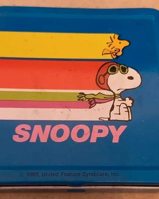 Scatola Latta Snoopy Vintage 1965