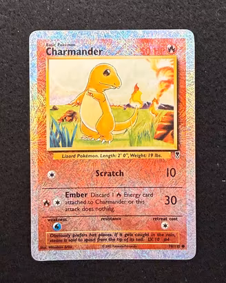 charmander legendary coll reverse played