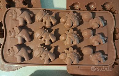 Stampi Silicone cioccolatini dinosauri