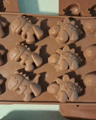 Stampi Silicone cioccolatini dinosauri