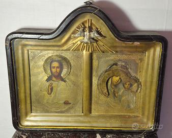 Antica bacheca devozionale, Due icone  '800