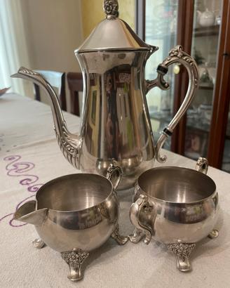 Servizio caffè vintage argentato anni 70