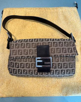 Fendi Baguette Vintage – Tela e Pelle, Originale