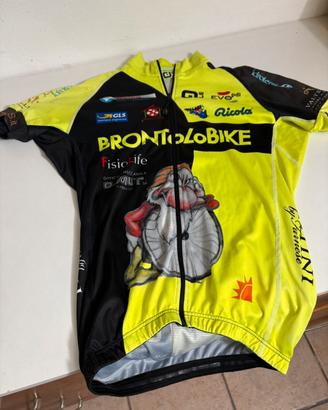 Domina Vacances Nalini Maglia Bici Cyclisme Shirt Maillot Cyclisme Tg