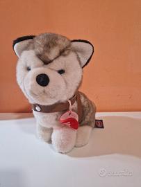 Peluche Husky Trudi Vintage con Imbracatura   