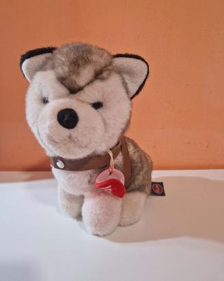 Peluche Husky Trudi Vintage con Imbracatura   