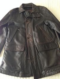 Trench Milestone Giaccone vera Pelle