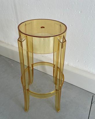 1 Sgabello Charles Ghost H65 Giallo Trasp.