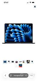 Apple Mc book Air 15,3” 16gb 256 gb MC9G4T/A
