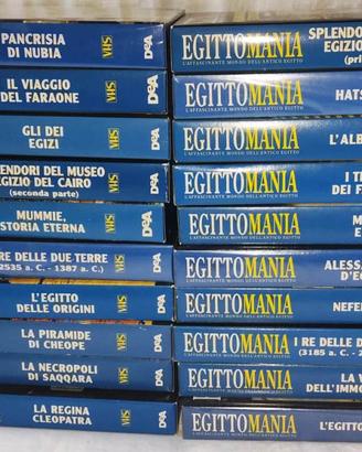 VHS EGITTOMANIA De Agostini 20 VIDEOCASSETTE