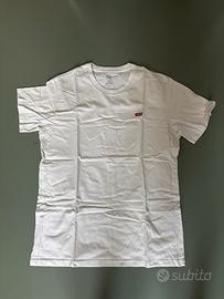 T-shirt bianca levis taglia M