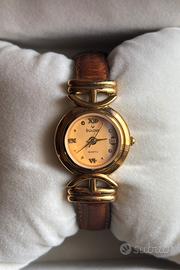 Orologio bulova dorato donna quartz ottime
