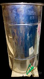 Fusto contenitore olio TABEC inox 75 LT con rubine