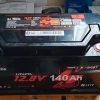 Batteria litio  140A litime usata 1 volta