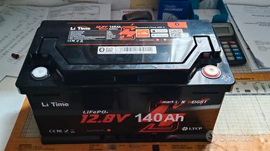 Batteria litio  140A litime usata 1 volta