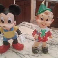 pupazzi Disney pinocchio topolino LEDRA EFFE 60/70