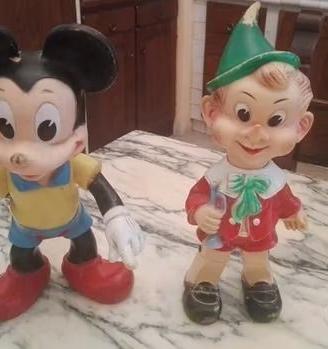 pupazzi Disney pinocchio topolino LEDRA EFFE 60/70