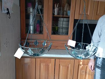 PORTA PIANTE IN FERRO LAVORATO 