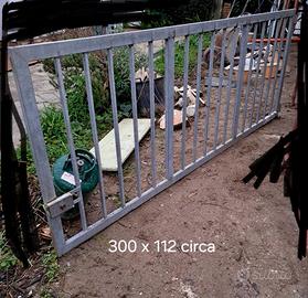 Cancello zincato 300 h112 circa