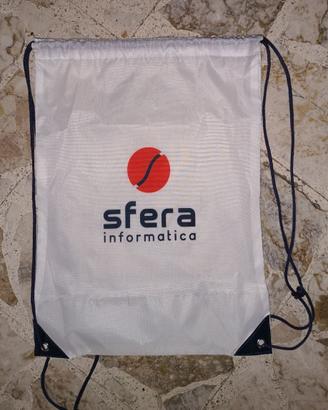 Sacca Zaino Sfera bianca