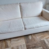Divano Letto Matrimoniale Bianco  -