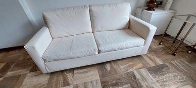 Divano Letto Matrimoniale Bianco  -