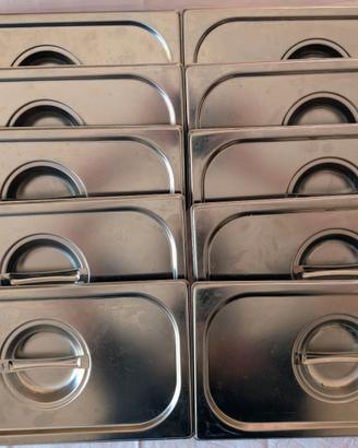 10 Coperchi Gastronorm GN 1/3 Inox Ristorazione